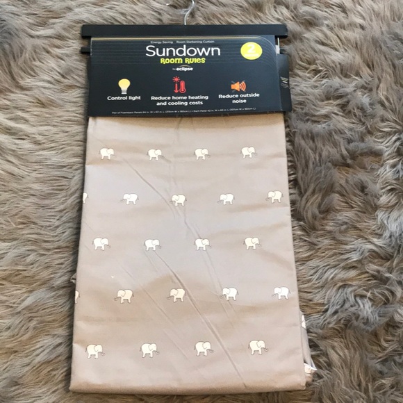 Eclipse Other - Elephant nursery curtains